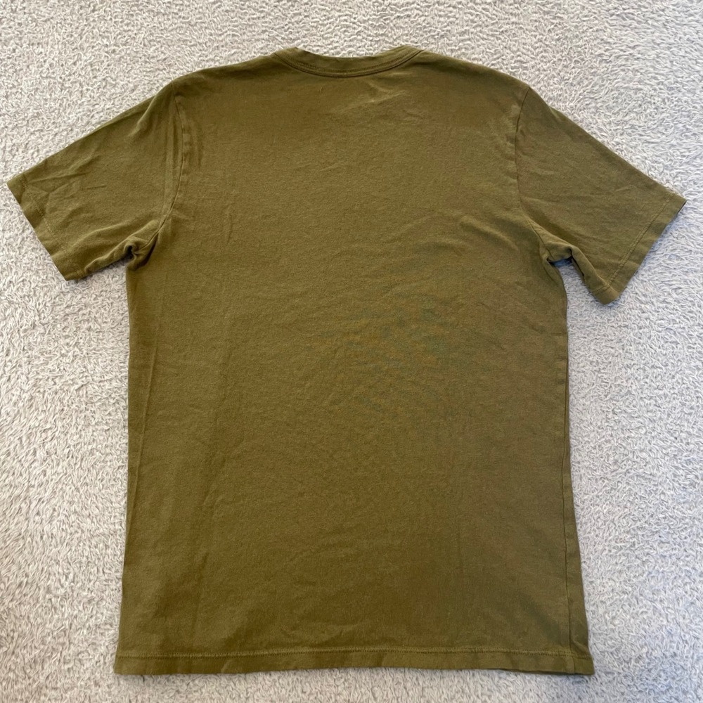 Imogene and Willie T-Shirt Men Small Olive Green Short Sleeve Crew Neck USA Made - Picture 4 of 8
